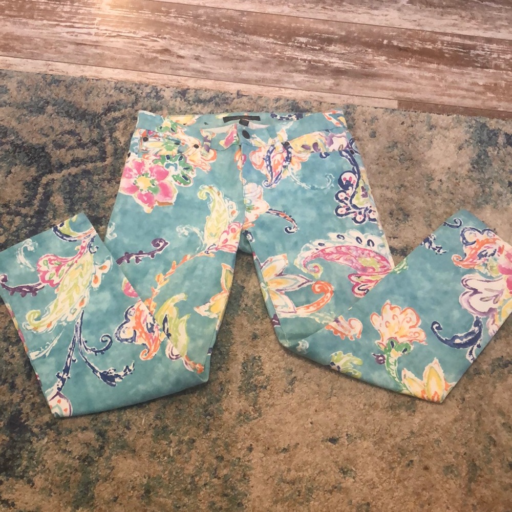 Ralph Lauren Floral Ankle Jeans - Multicolor